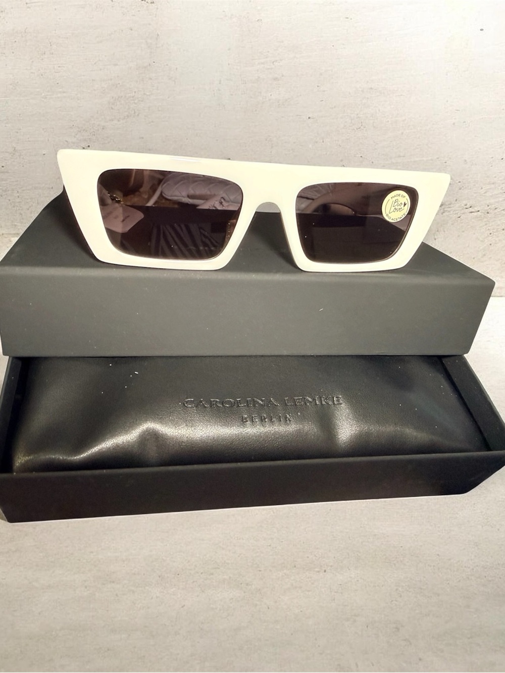 Carolina Lemke Berlin Eyewear - Eilish White Sunglasses - Picture 2 of 6